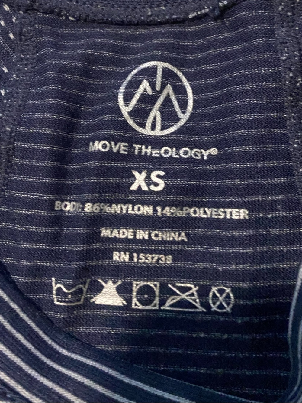 Move Theology - Striped Workout Top